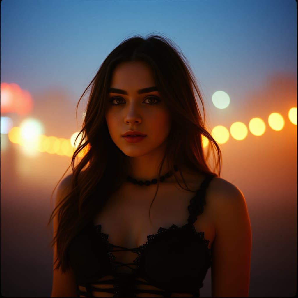 Cinematic Film Still of Two Women