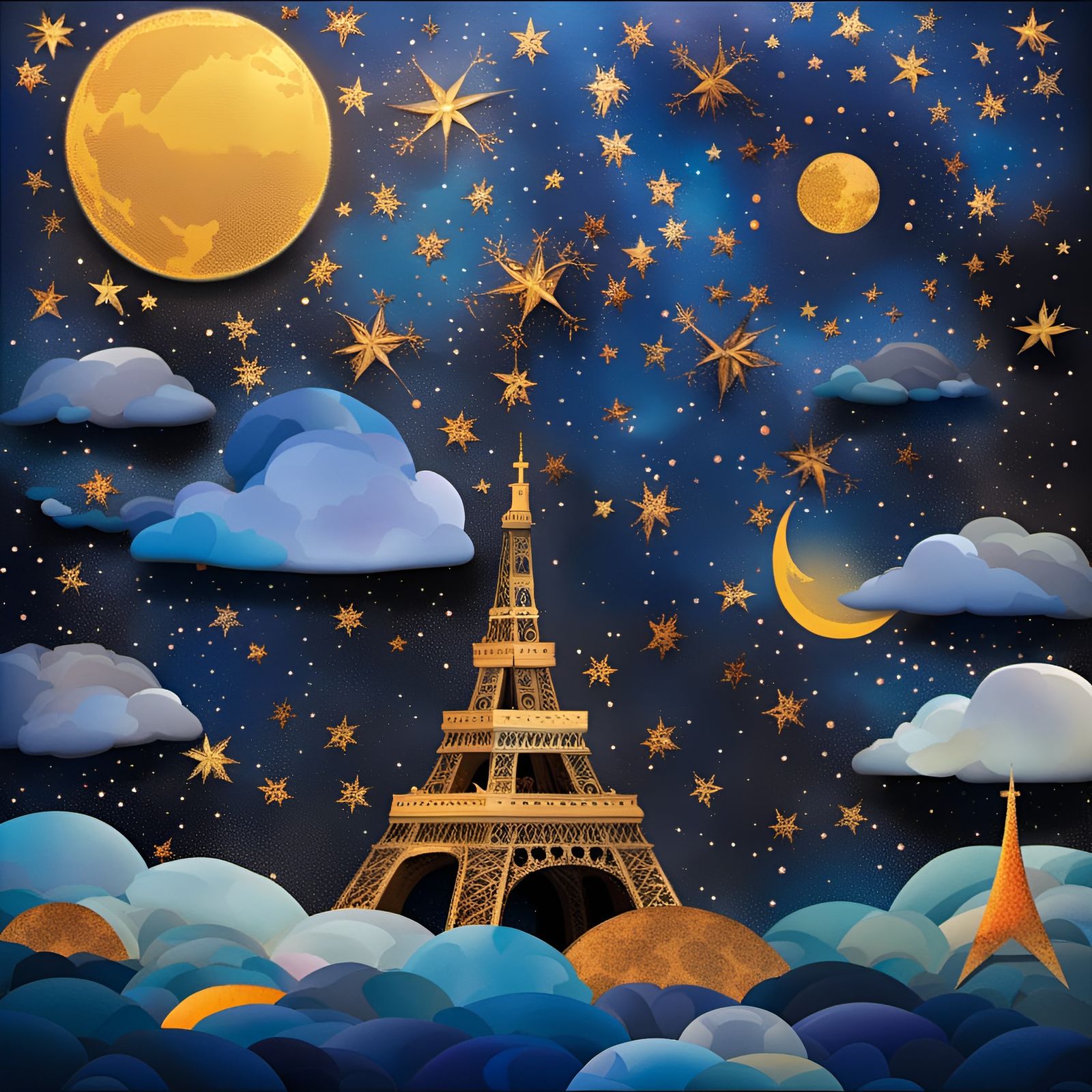 Couples Sleepdance on a Mothership, Textile Art Style