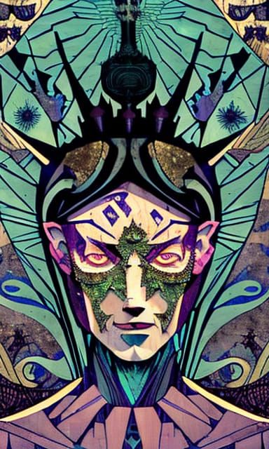 Demigod Portrait in Dark Fantasy Style