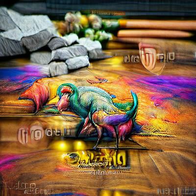 AI Generated Dinosaur Image