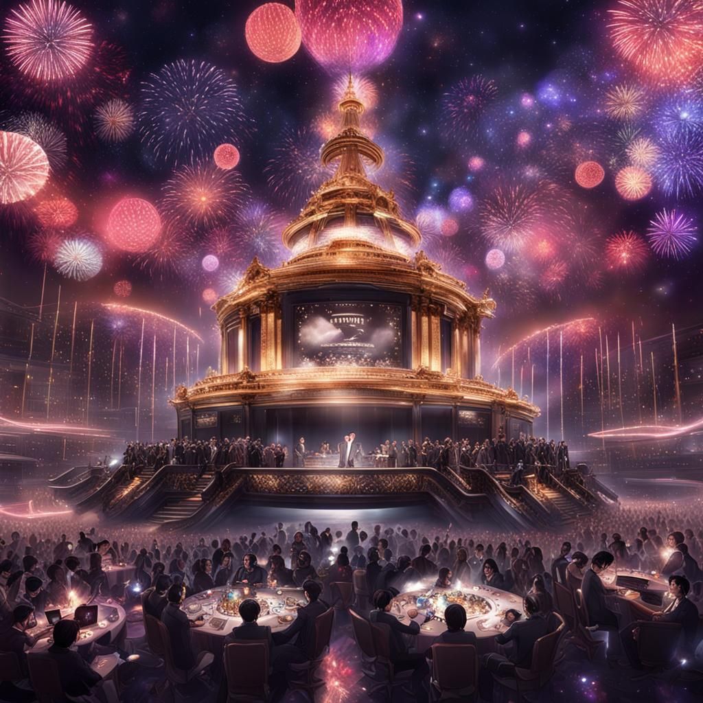 AI Grand Birthday Party in a Utopian World