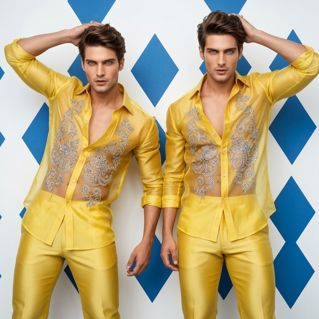 Indian Men in Silk: High-Fashion Opulence