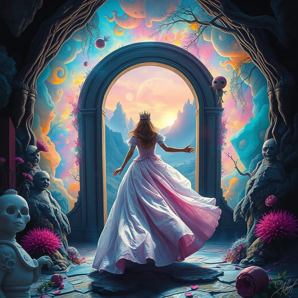Princess Enters Mystical Realm Portal