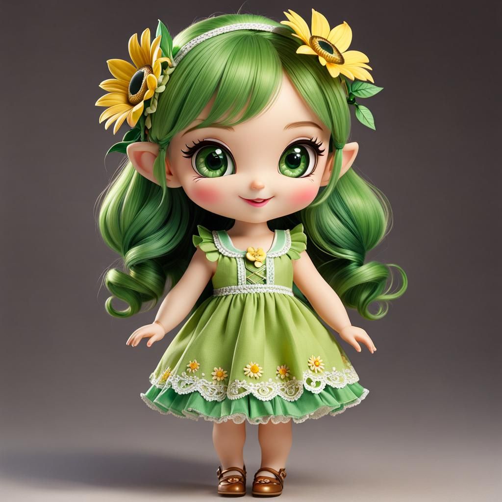 Cute Petite Creature with Mischievous Smile