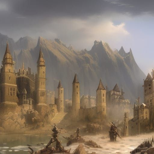 Dark Fantasy Art in Unreal Engine Style