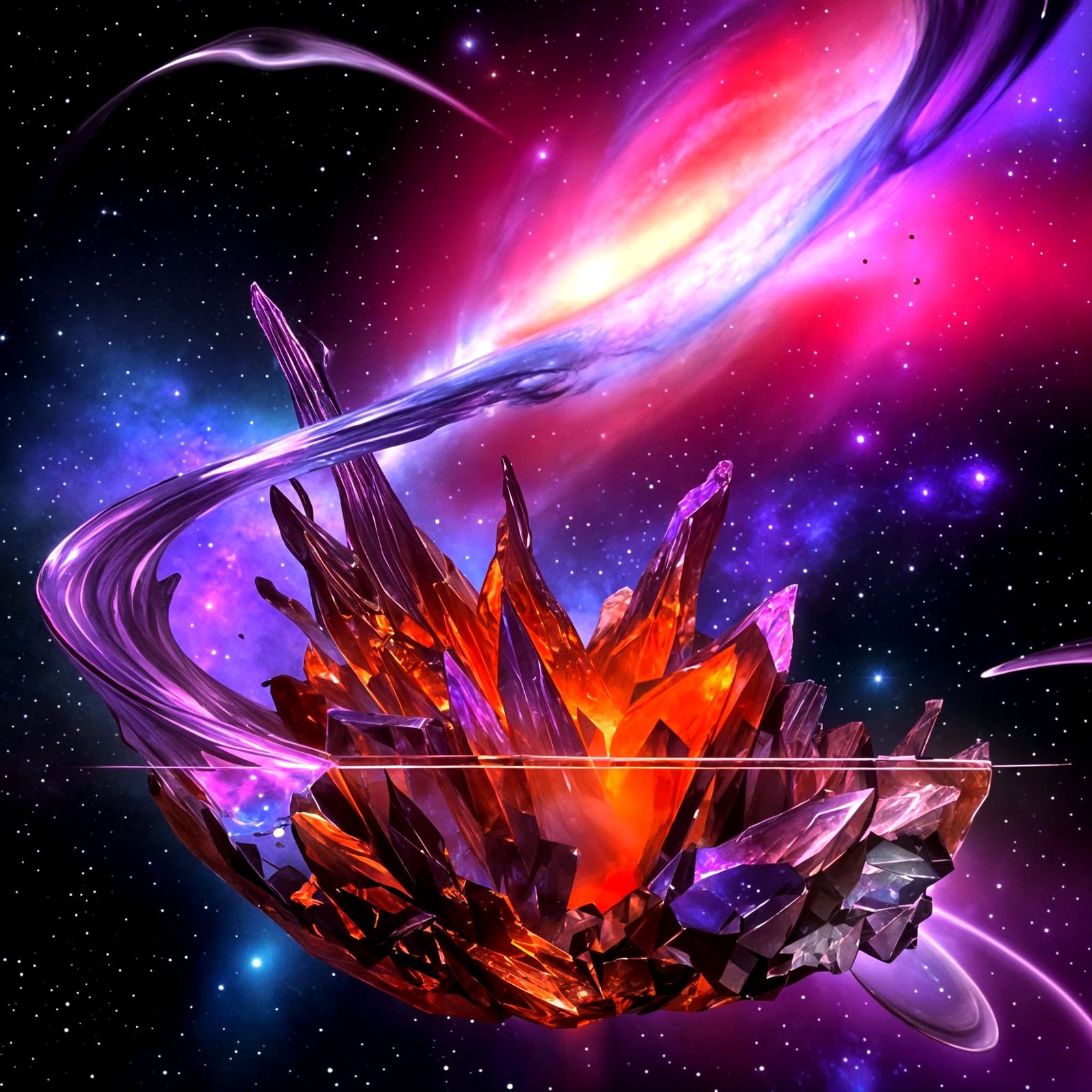 Cosmic Bourbon Crystal Fever Dream in Epic Cinematic Style