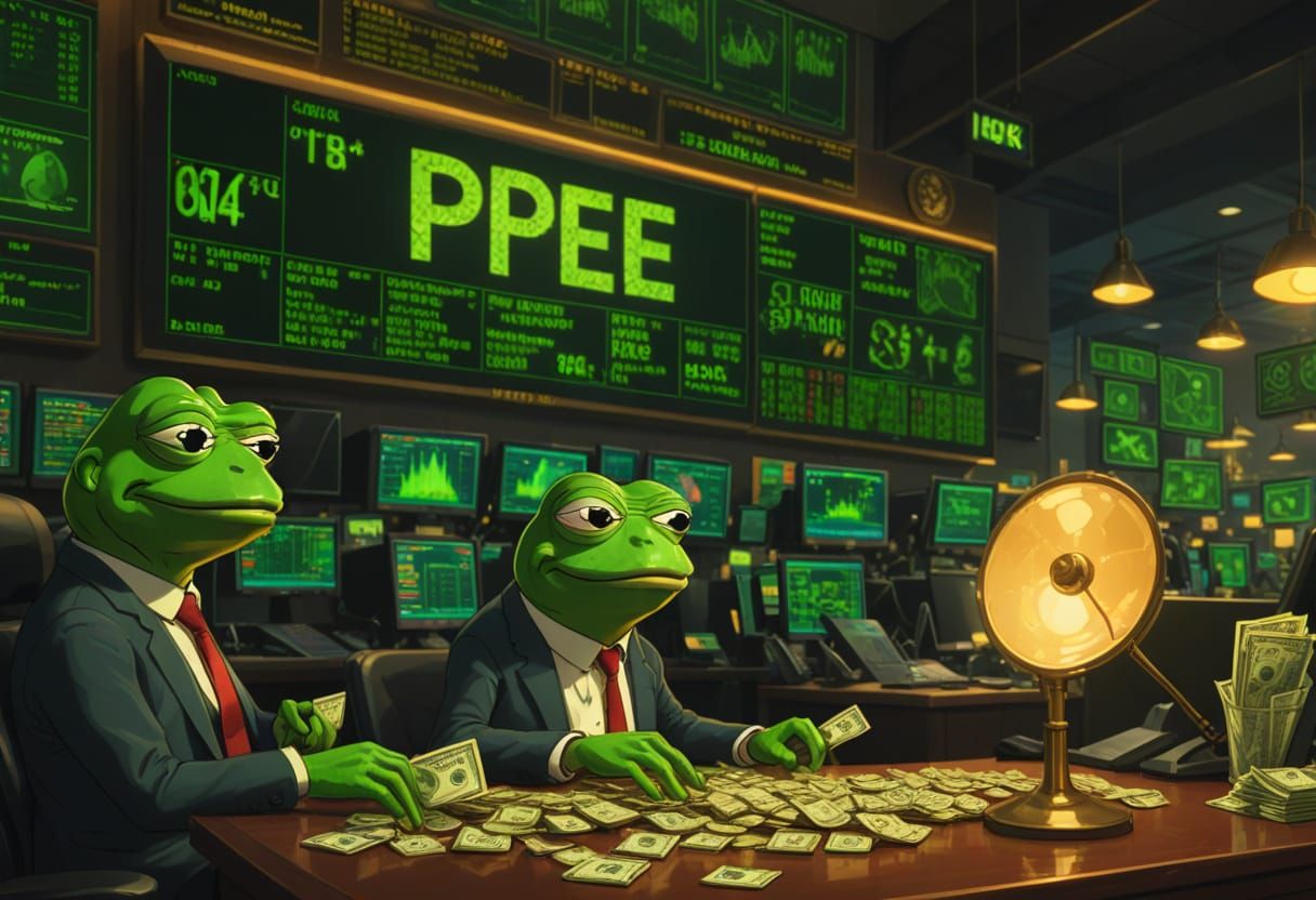 Pepe the Frog at the Stock Exchange