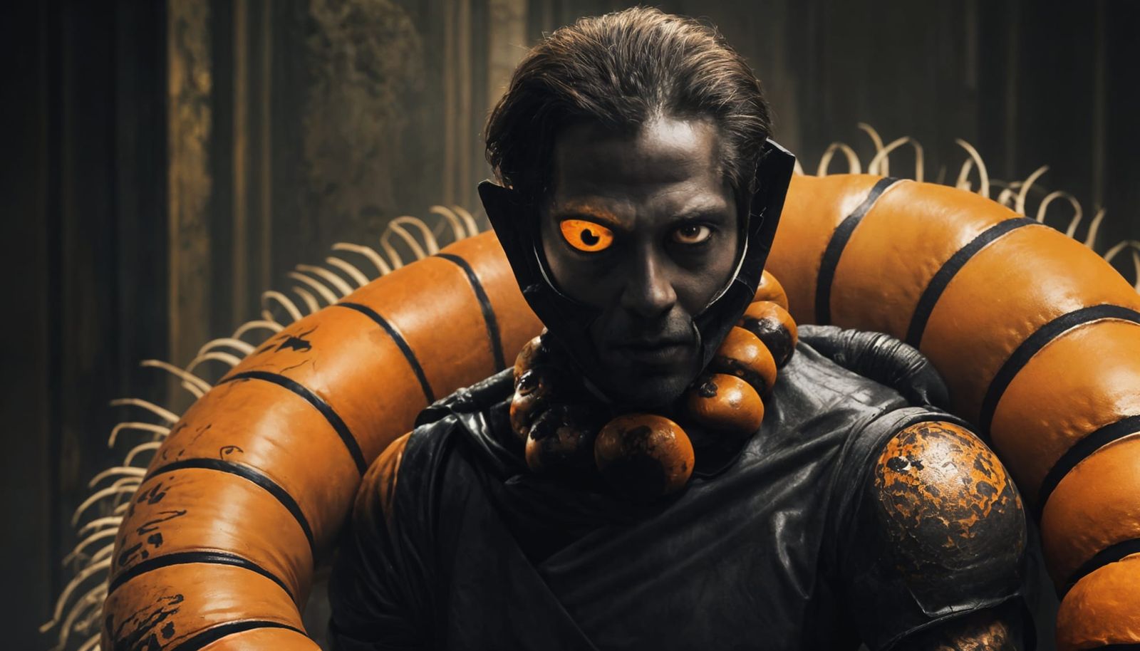 Aristocrat's Centipede Parasite in Cinematic Style