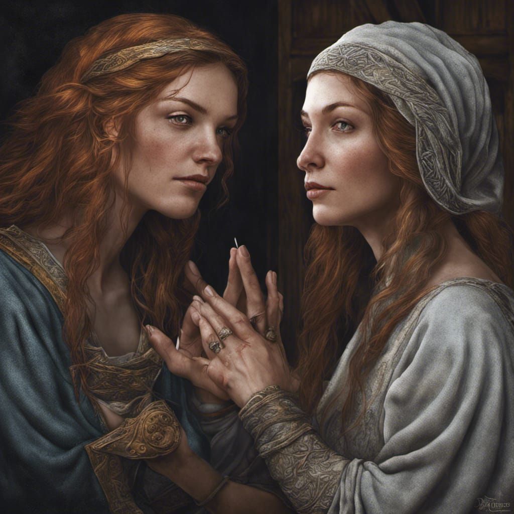 Agnes Sampson: Medieval Scottish Witch in Splash Art