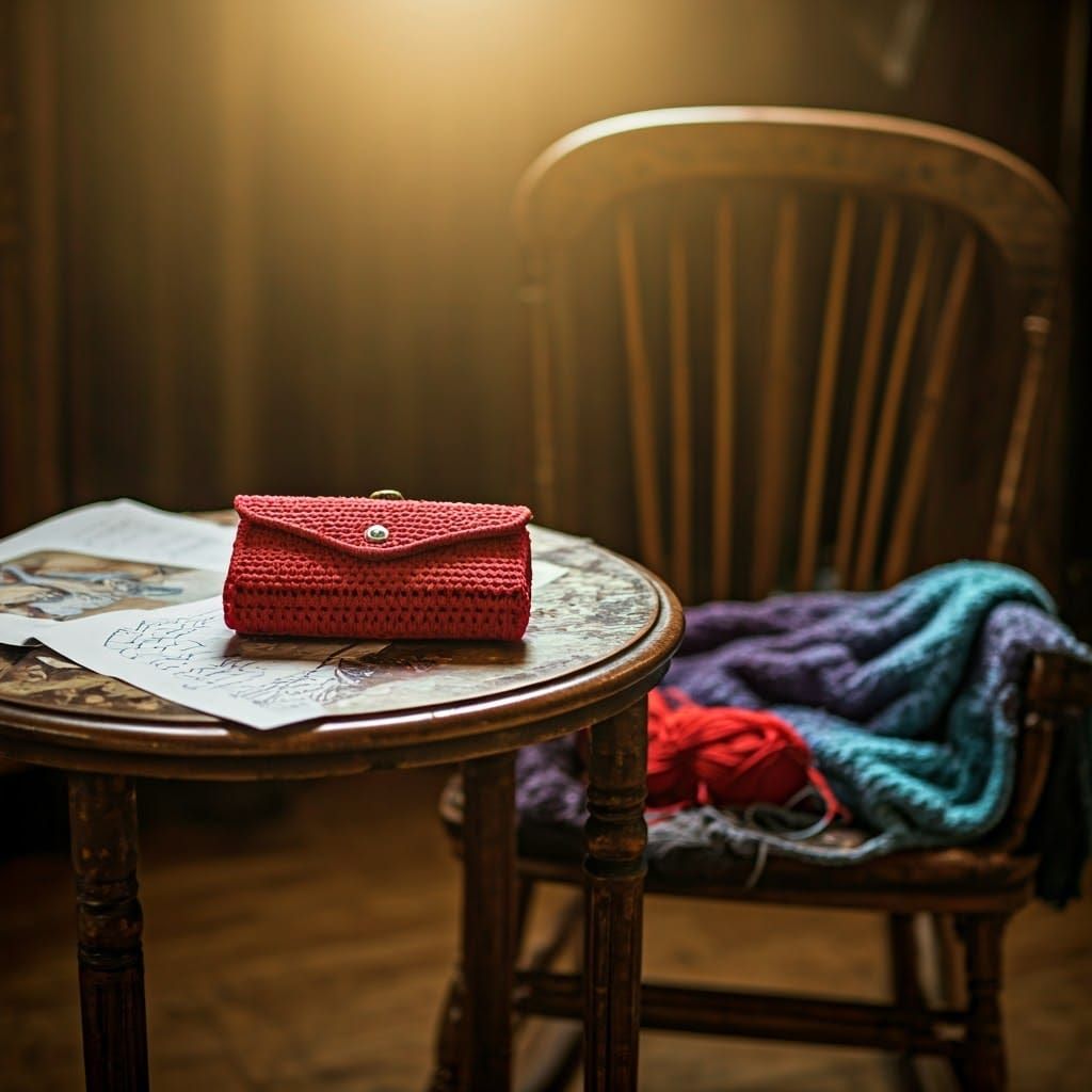 Cozy Crochet Scene with Vintage Details