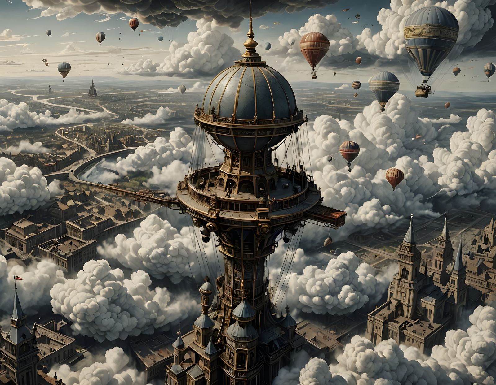 Ethereal Cloudscapes in Cinematic Lithography