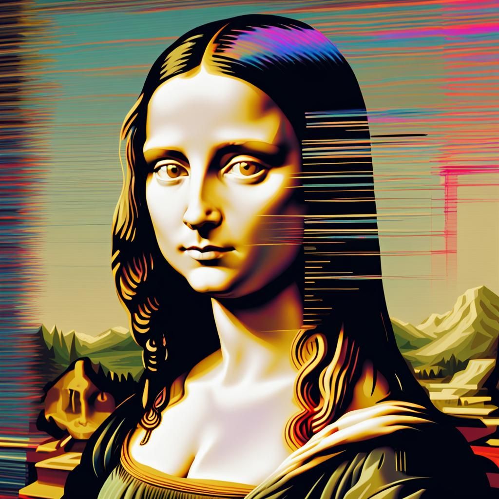 Mona Lisa as Glitch Art