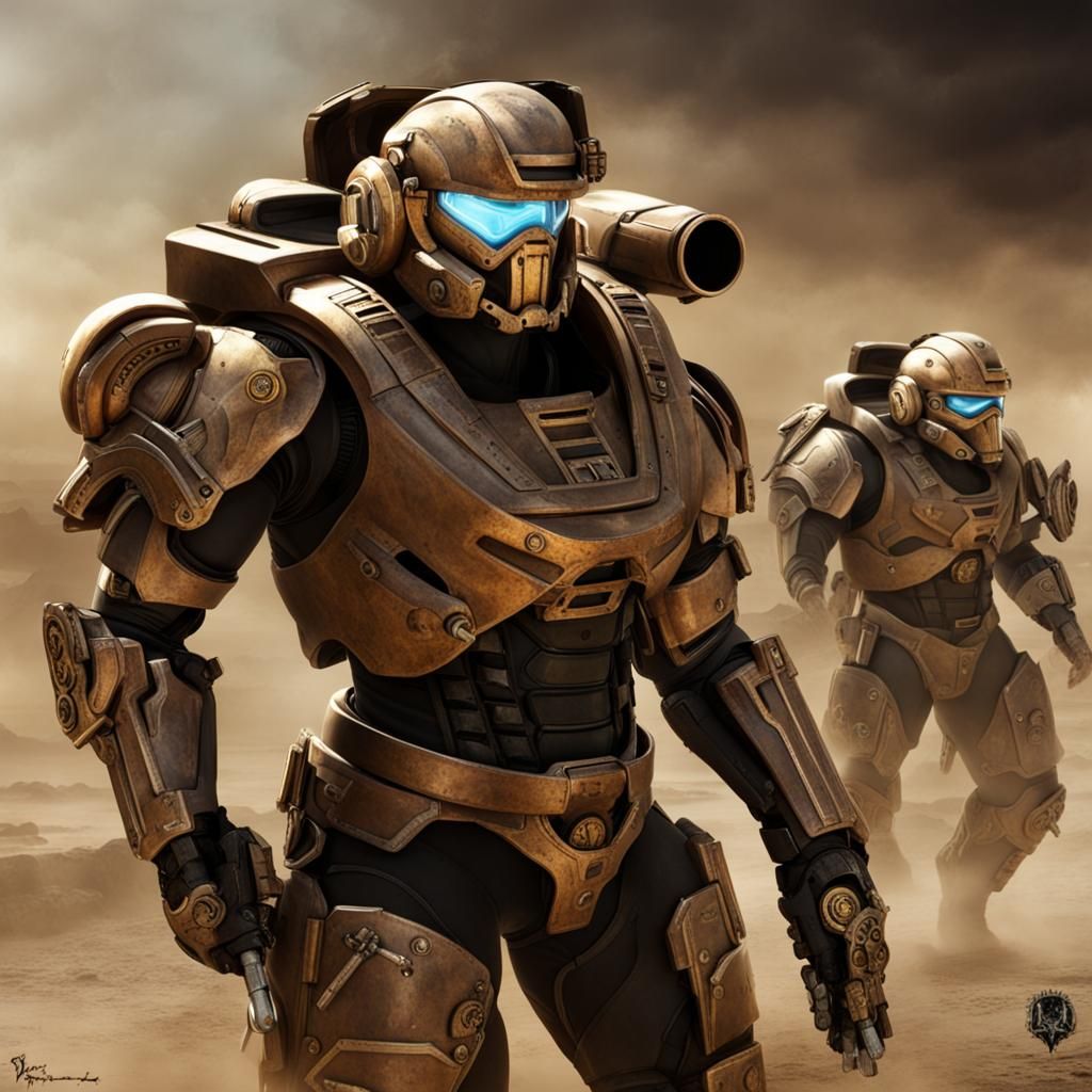 Steampunk Halo Spartans: Mechanical Warriors