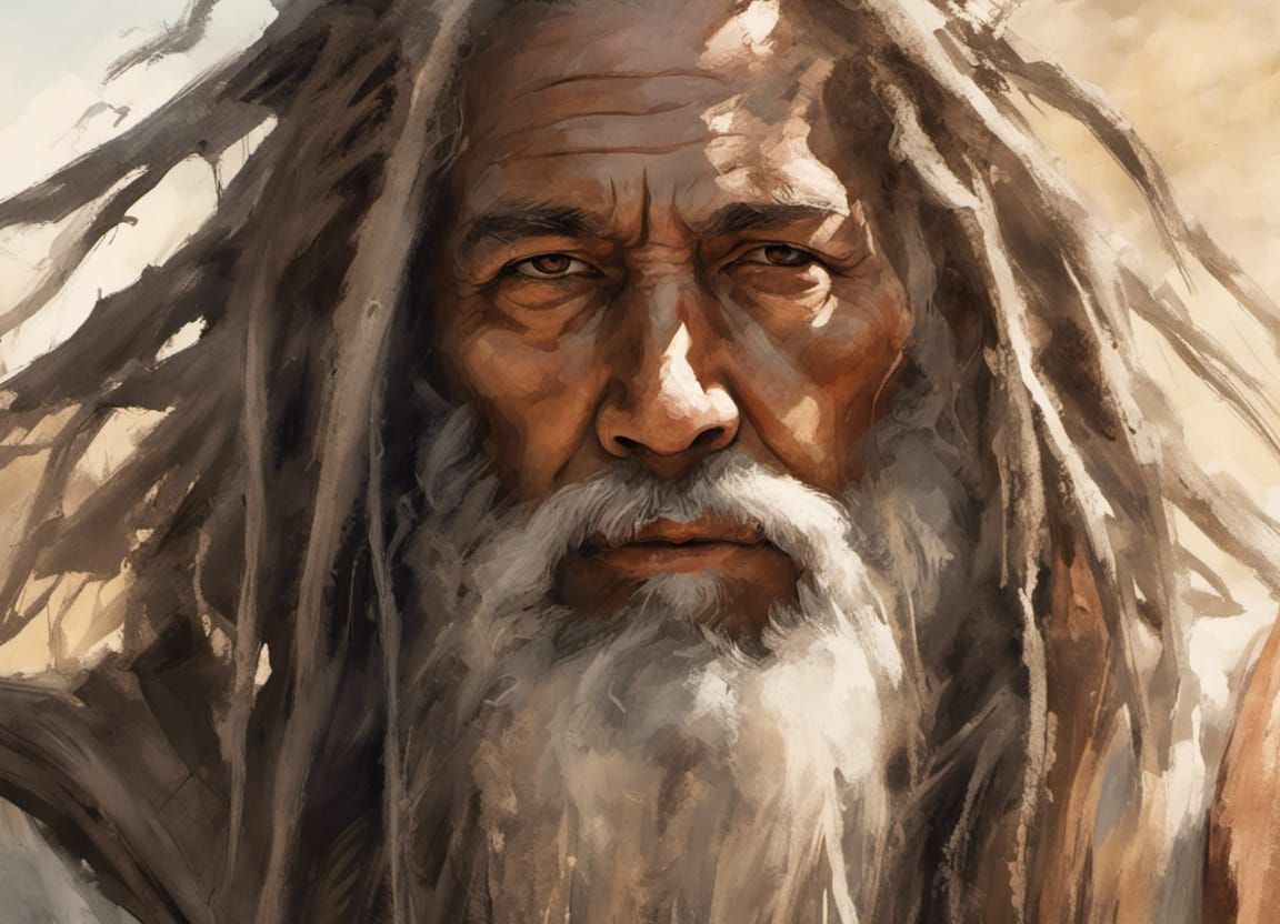 Samuel the Prophet in Detailed Cinematic Art