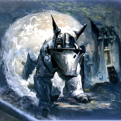 Alphonse Elric as Oil Painting