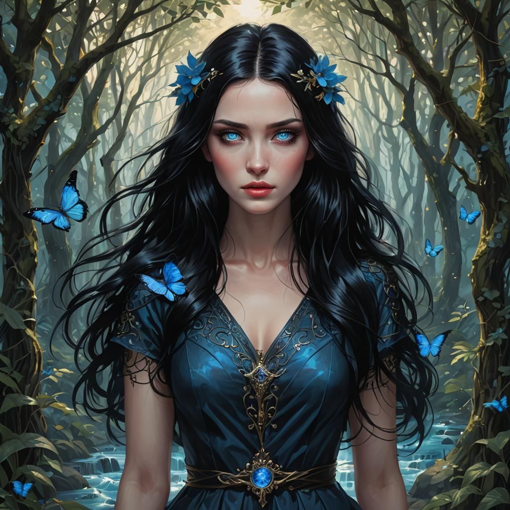 Young Woman on a Path to Paradise