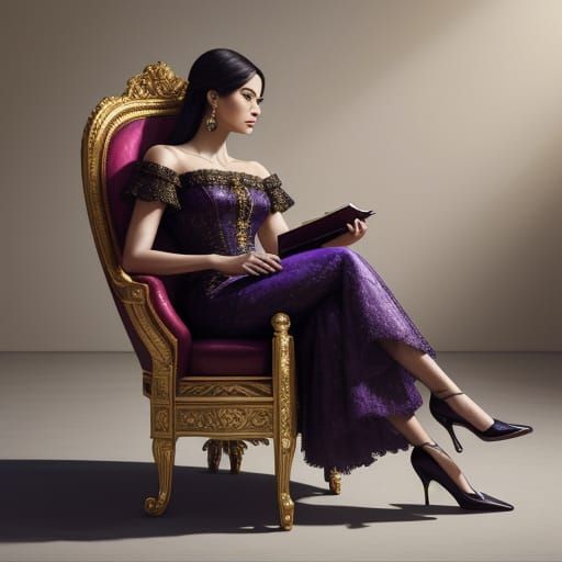 Elegant Evening Shoes in Hyperrealistic Splash Art