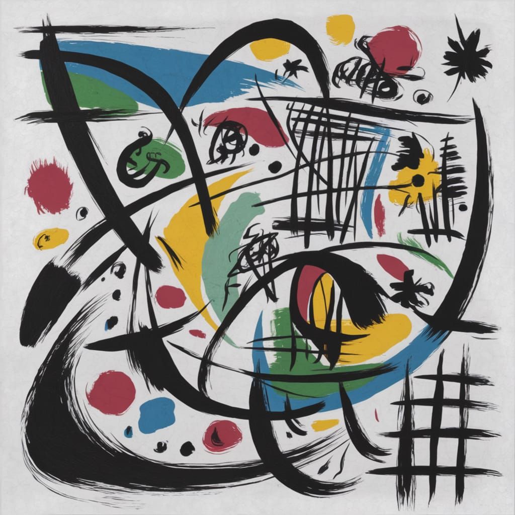 Surreal Ink Painting with Fauvist & Pop Art Elements