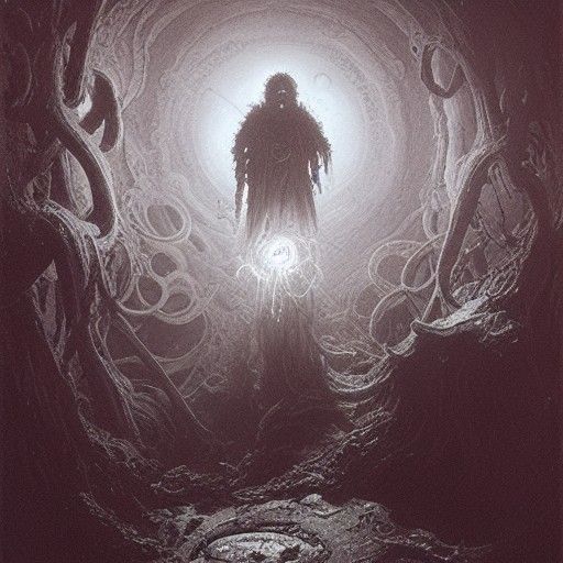 Yog-Sothoth in Dark Fantasy Horror Style