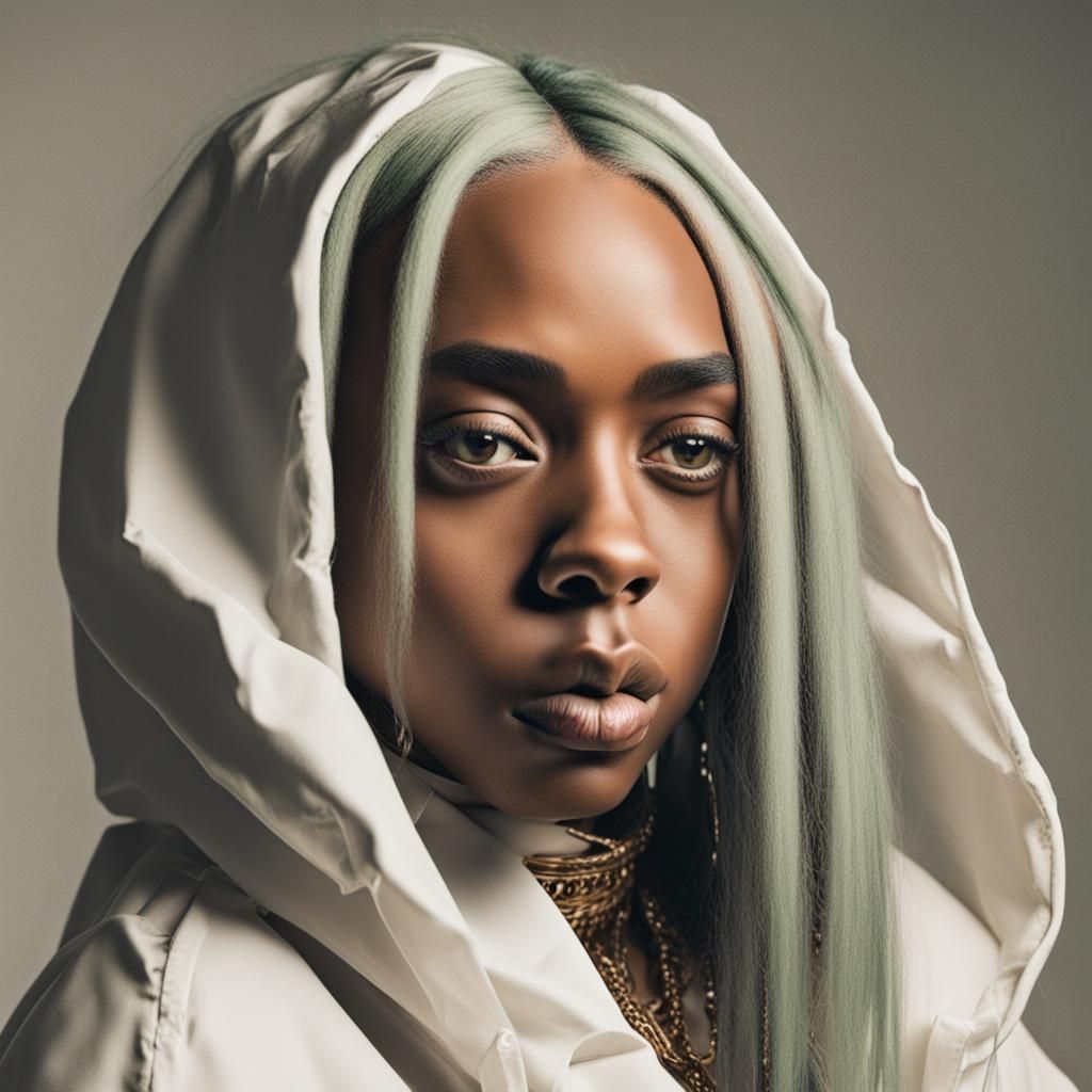 BILLIE EILISH as a black woman