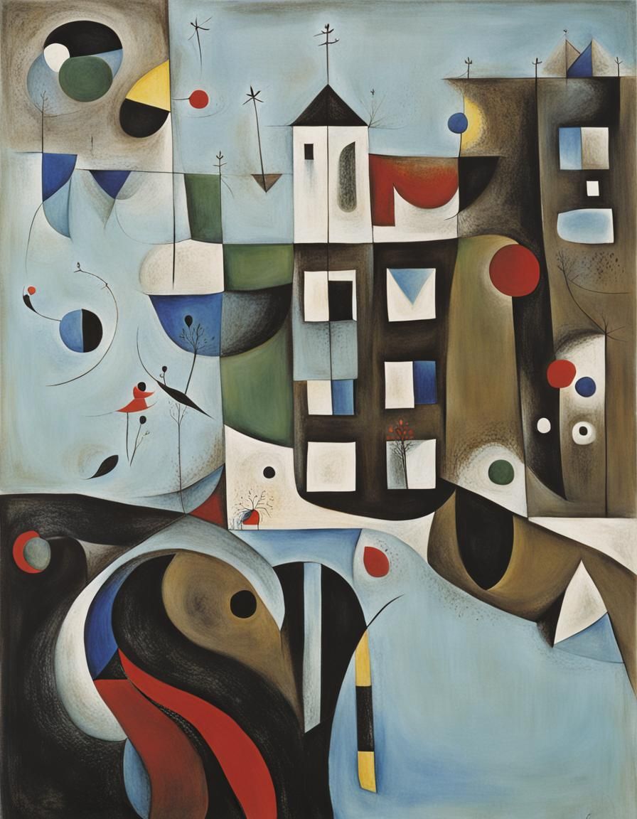 Abstract Forms in Colorful Style