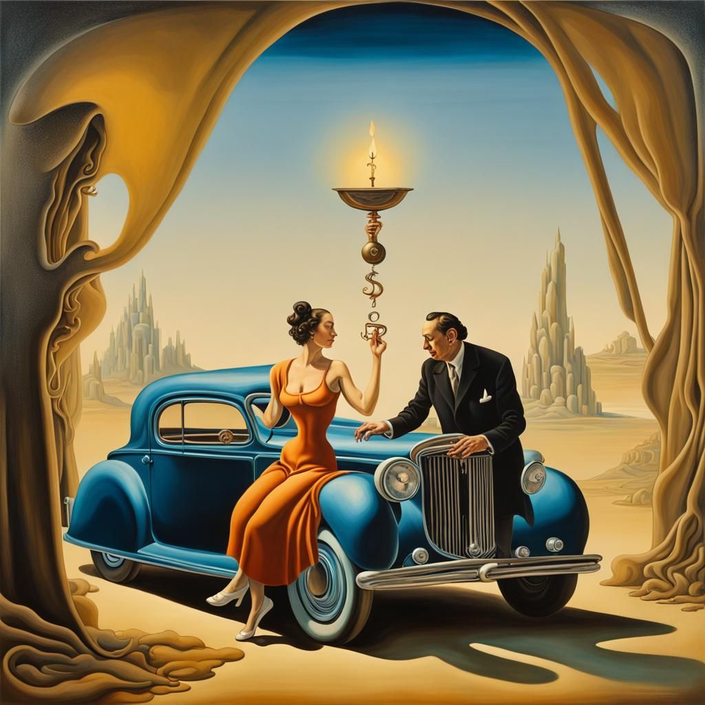 Surreal Offering in the Style of Salvador Dali