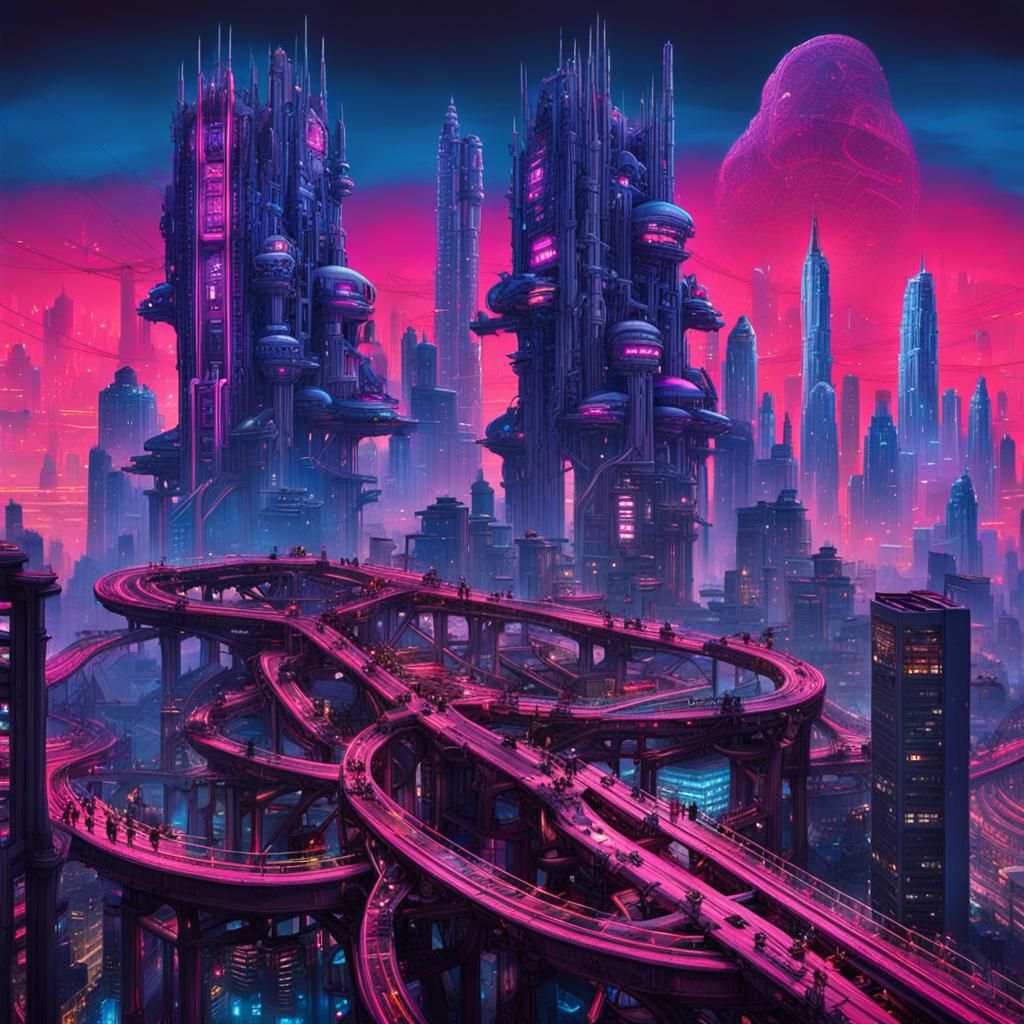 Cyberpunk Metropolis: Extreme Toonami Theme Park