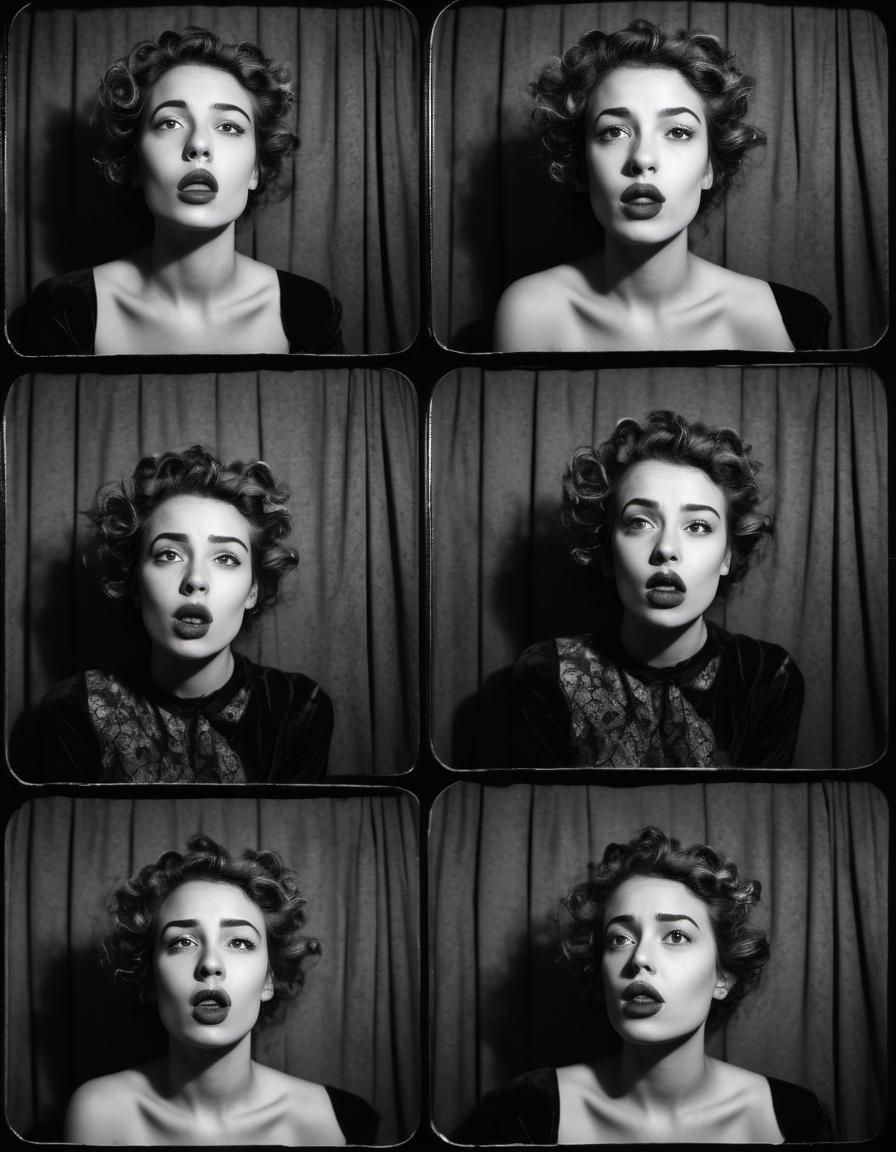 Renaissance Matriarch Unveiled in Cinematic Photobooth