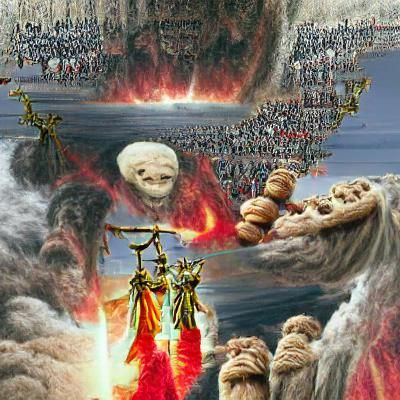 Apocalyptic Judgement Day Scene