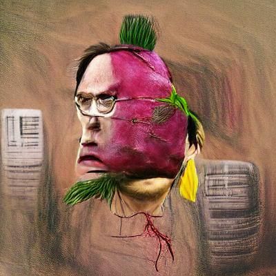 AI Generated Portrait of Dwight Schrute