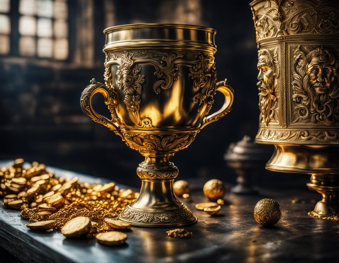 King Midas Turns Goblet into Gold