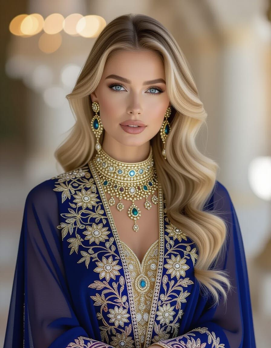 Luxury Abaya Fashion in Opulent Jewel Tones