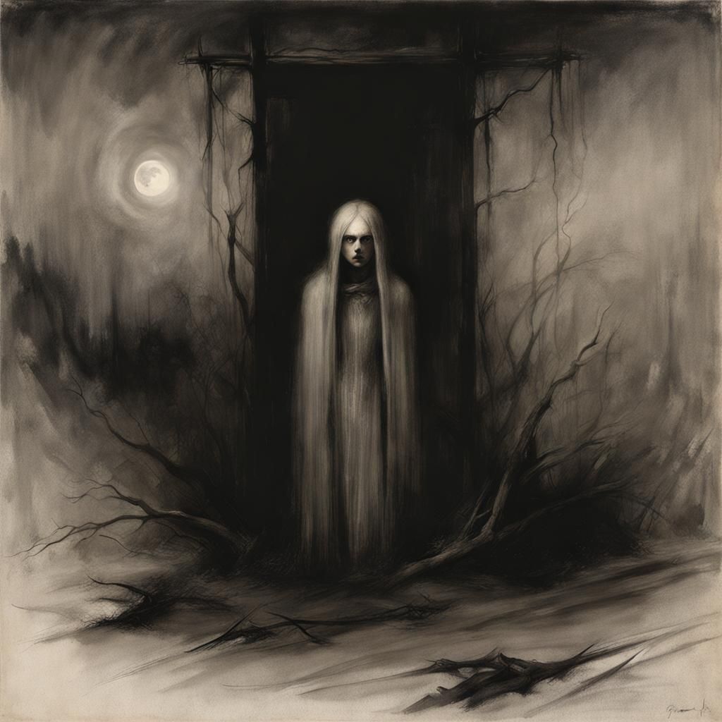 Grimdark Horror Scene in a Dark Style