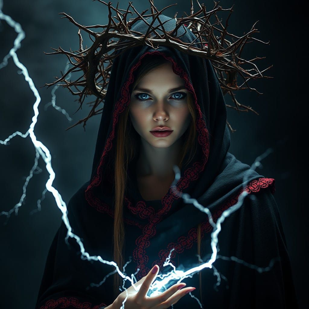 Warlock Goddess Unleashes Lightning Fury