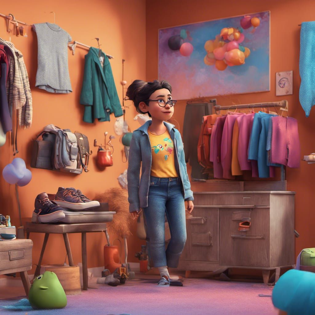 Dressing Up: Pixar-Style 3D Digital Art