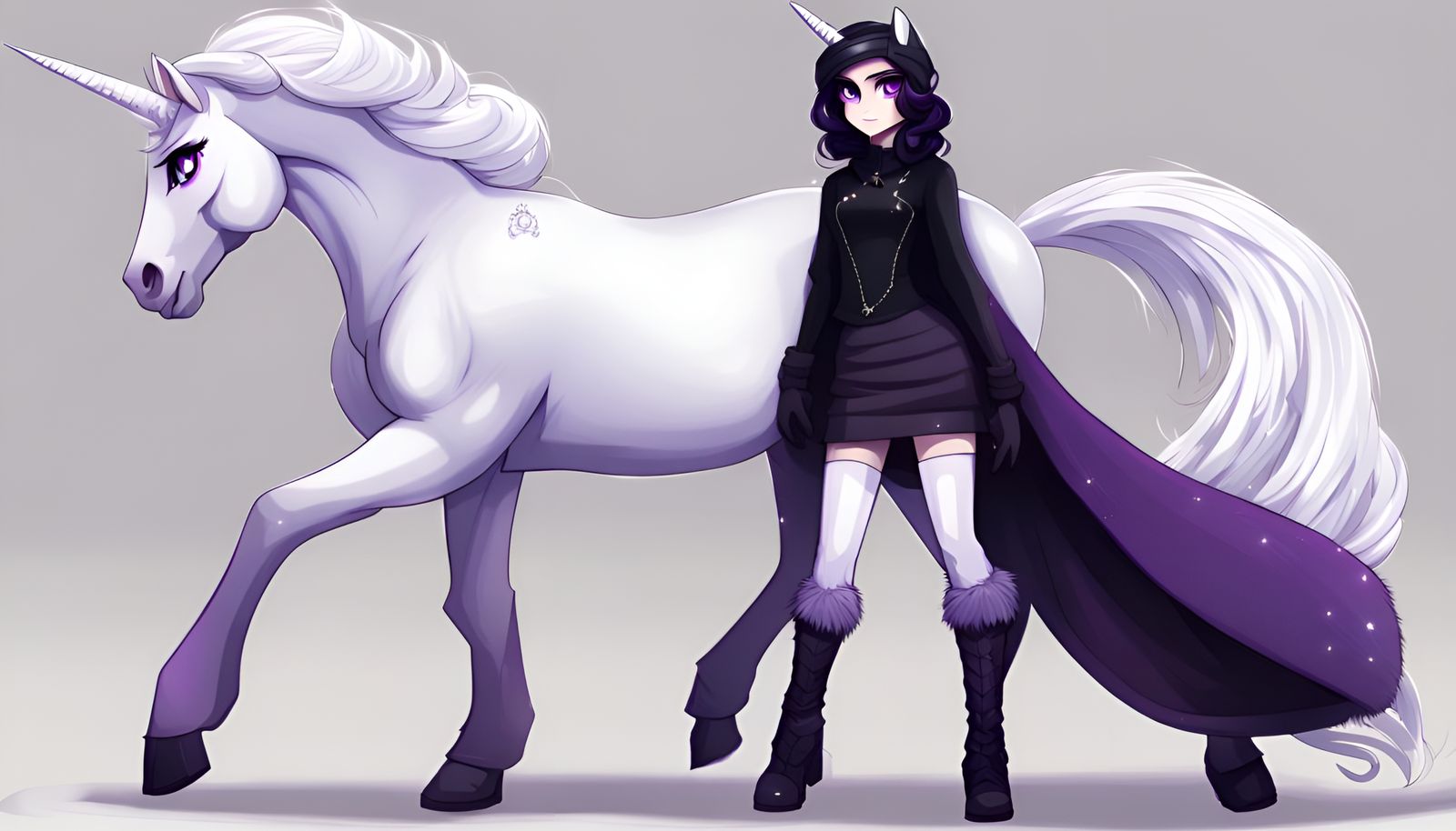Rarity Human Girl with Unicorn Horn