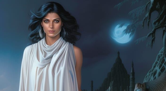 Nisaba: Sumerian Goddess in Epic Digital Painting