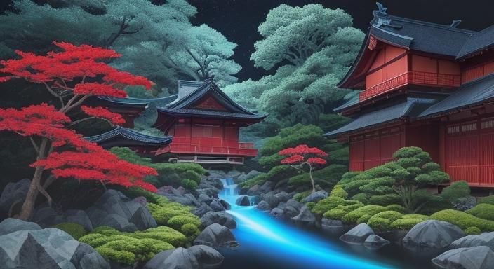 2d-3d effect depth 1000 layers contrast 75% brightness 90% r...