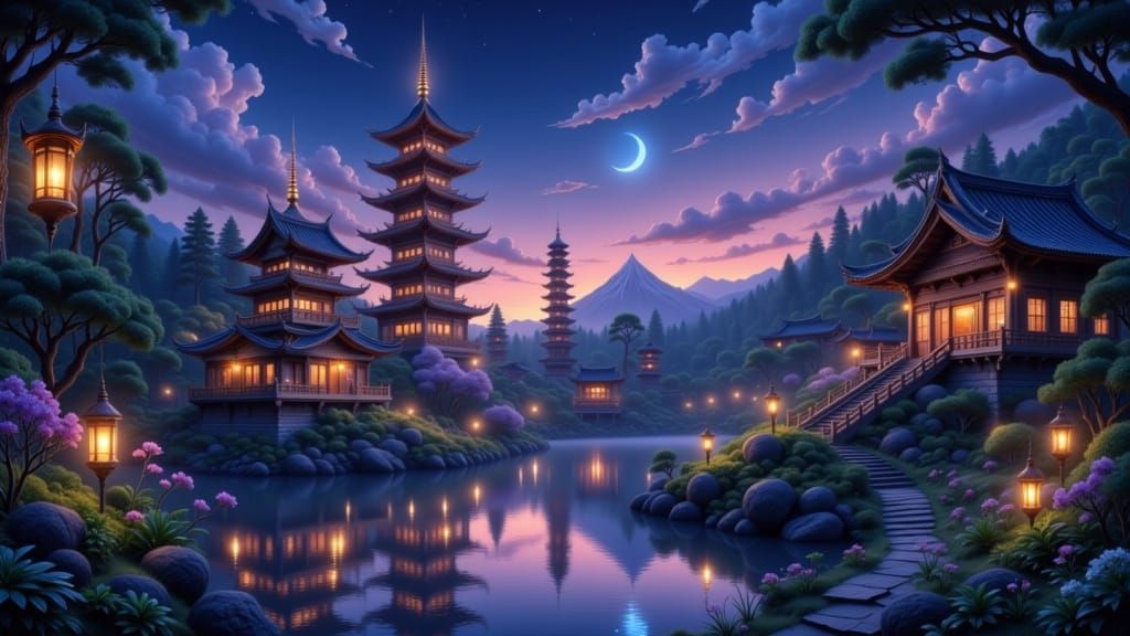 A majestic, ancient pagoda