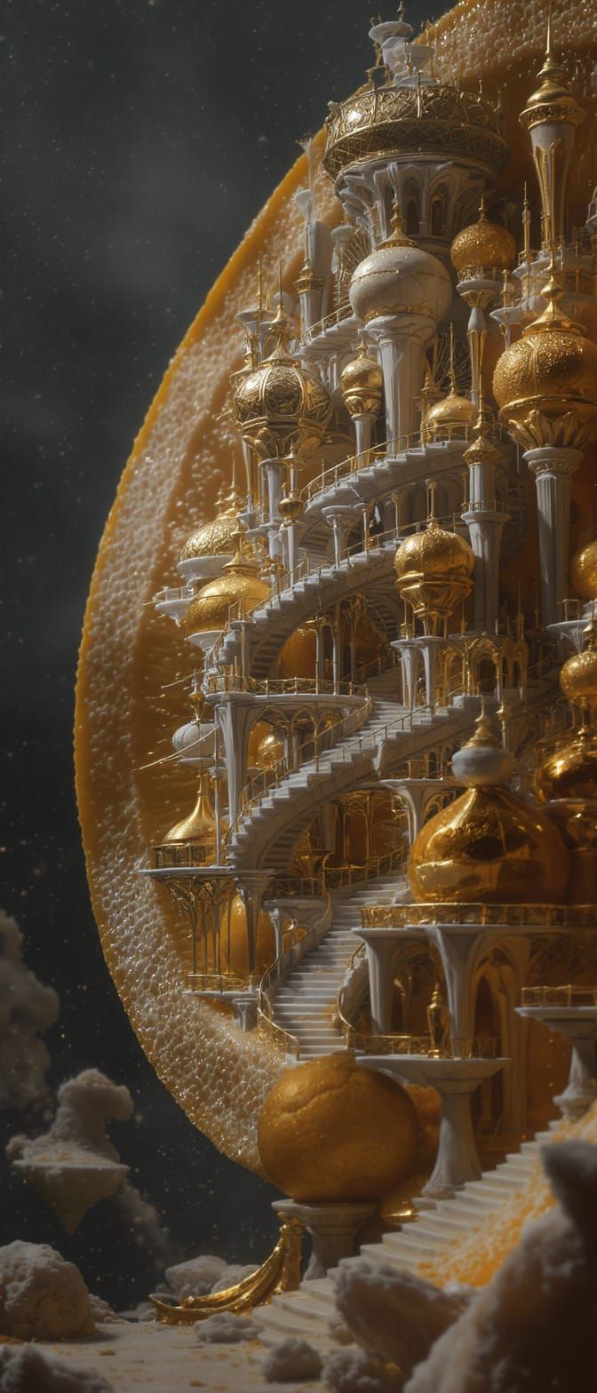 Orange City Temple: A Digital Art Masterpiece