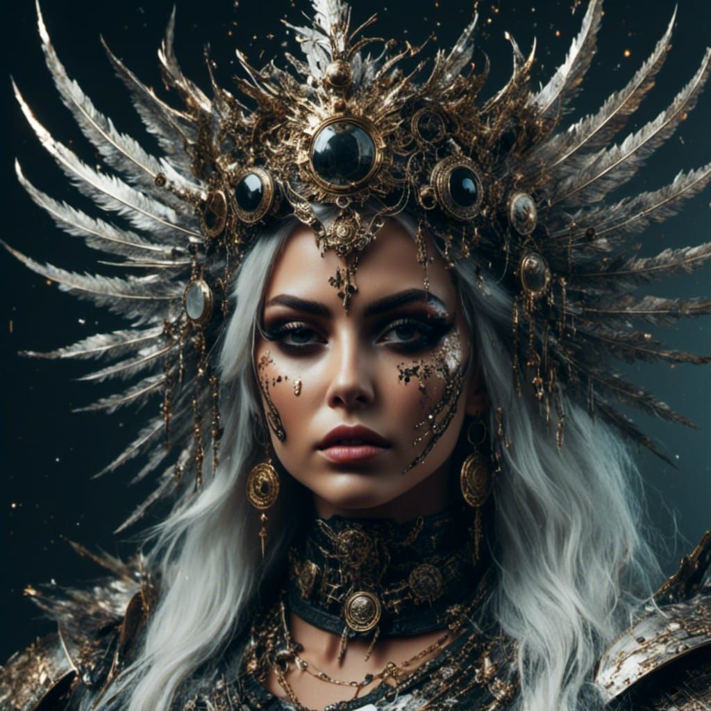 Abstract Glitch Art with Distorted Lines