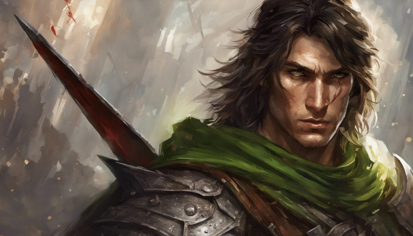 Heloras, sun elf fighter