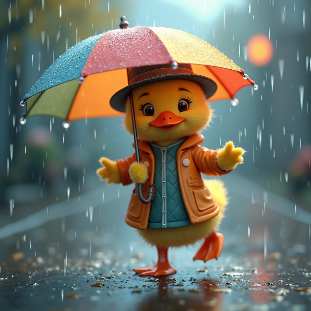 Handy umbrella holder on the coat!!