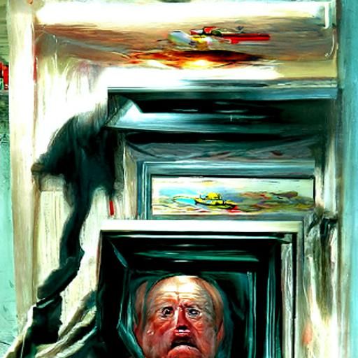 Paranoia: An Oil Painting of Anxiety