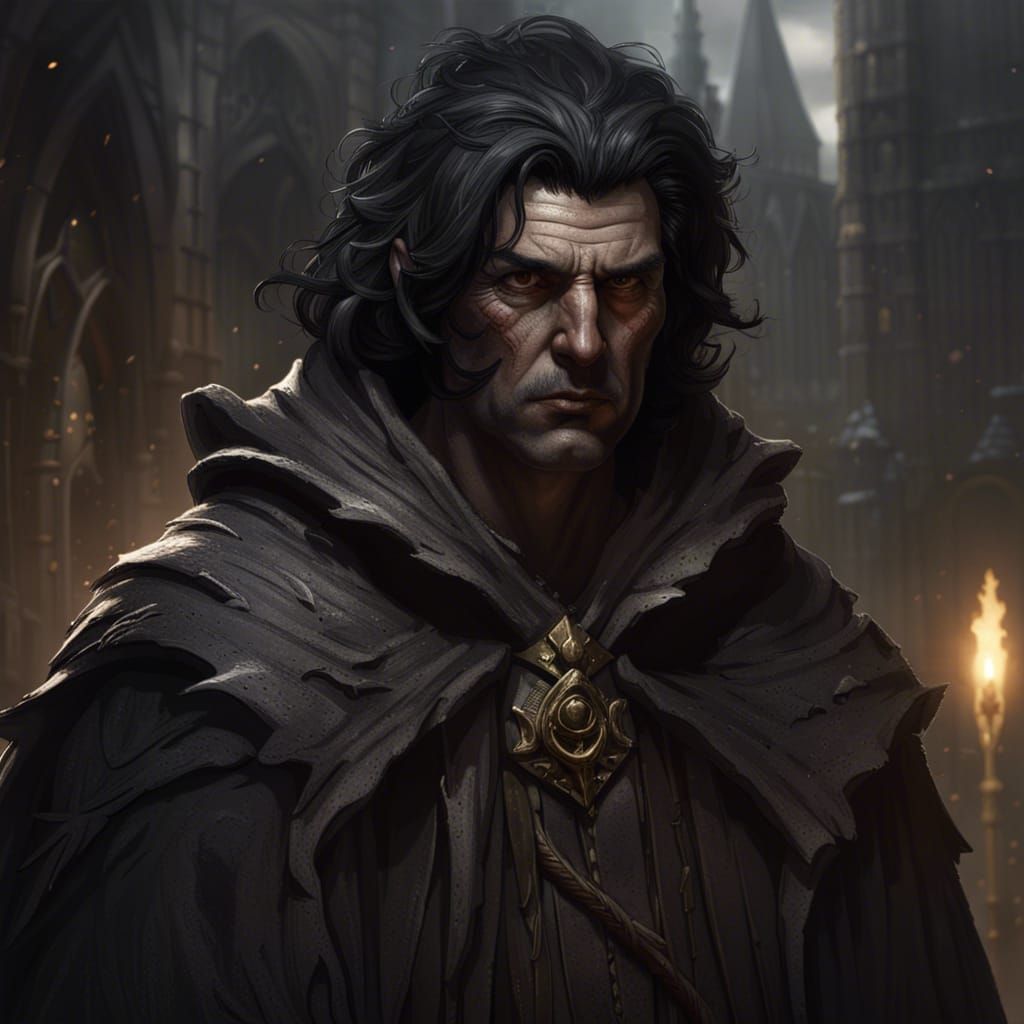 Dark Fantasy Character Concept Art in 8K