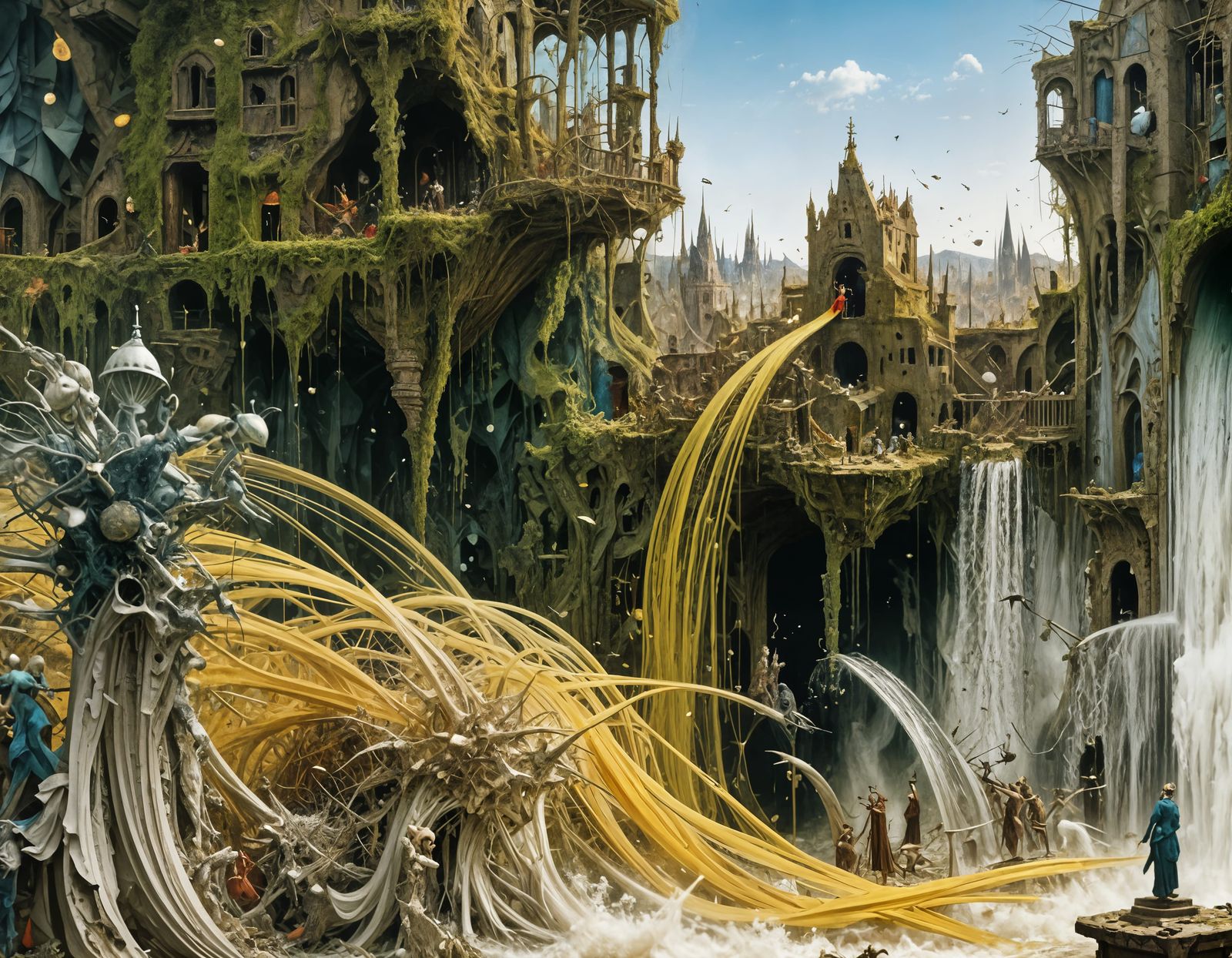 To celebrate Rapunzel's famous hair, the Town decided to whip-up a large batch of Spaghetti.  But...
Their supplier deli...