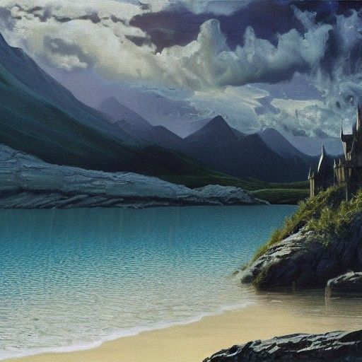 Harry Potter and Draco Malfoy in Black Lake