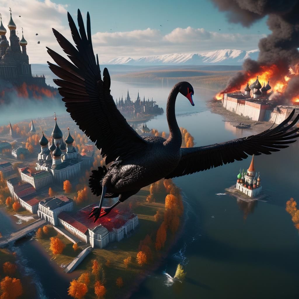 Black Swan Drone Destroys Russian Civilization