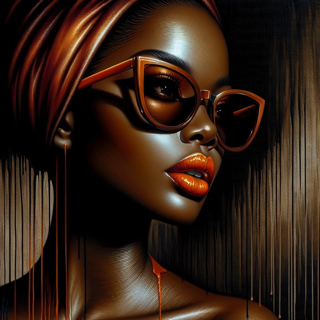 A captivating oil painting concept art