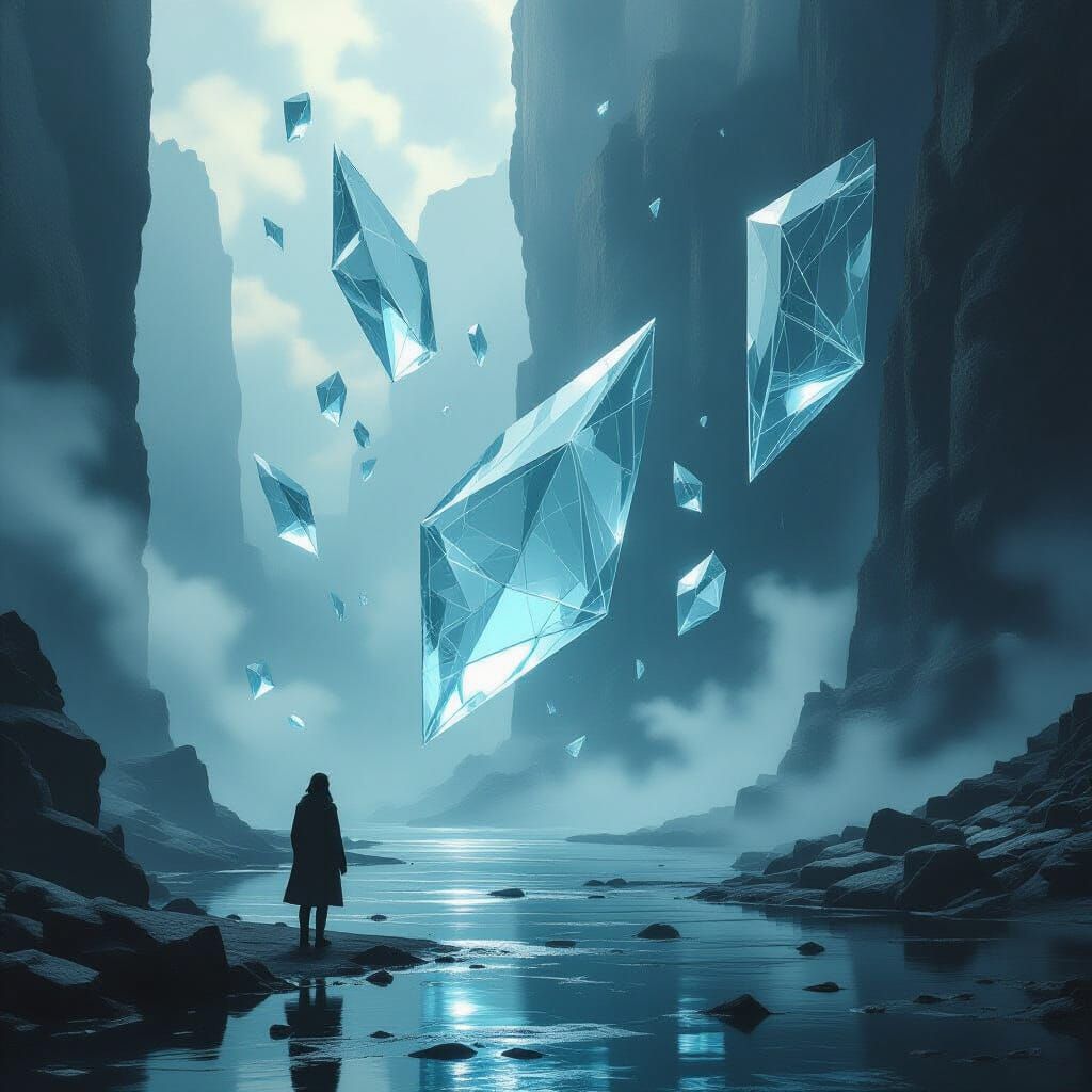 Razor-Sharp Unspoken Words in Dreamlike Scene